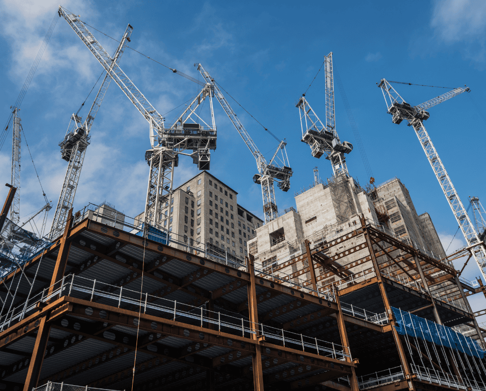 Elevación de materiales de construcción Elevación de materiales de construcción