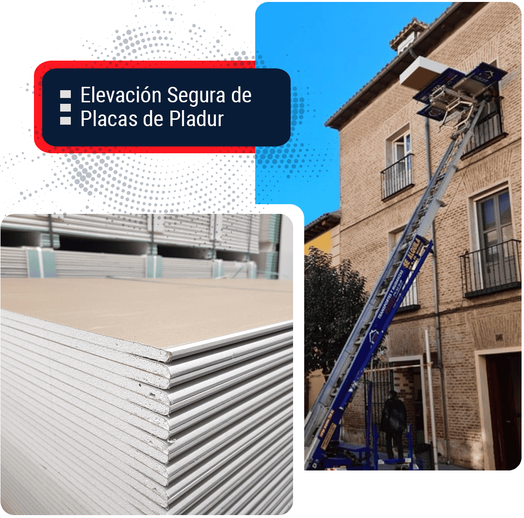 Grúas de Elevación para subir Placas de Pladur por Fachada Grúas de Elevación para subir Placas de Pladur por Fachada